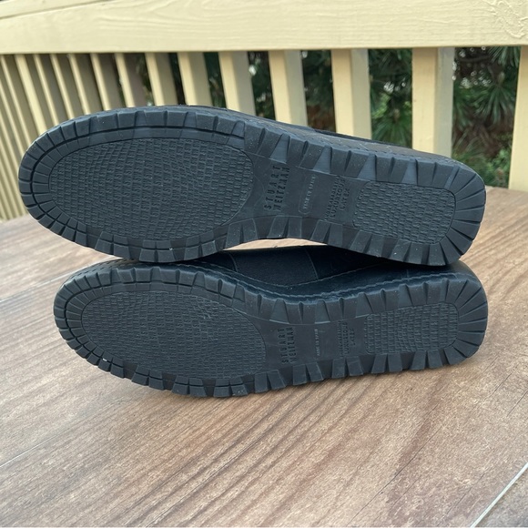 Stuart Weitzman Black Wedge Slip Ons Made in Spain Sz 7.5M - Picture 5 of 7